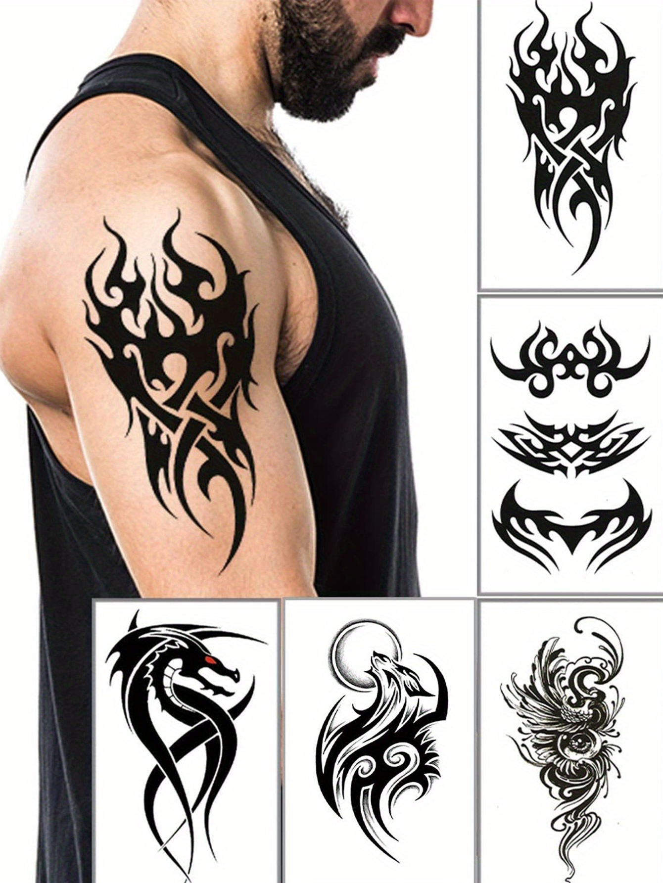Tribal Totem Temporary Tattoos